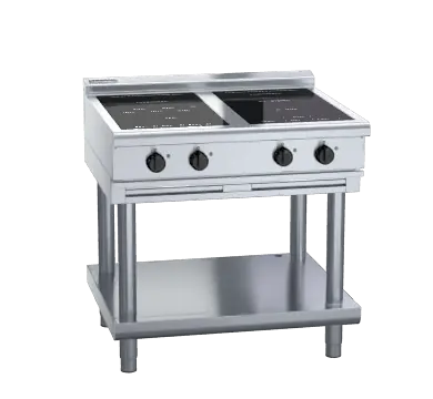 Waldorf 800 Series INL8400R5F-LS - 900mm Electric Induction Cooktop Low Back Version - Leg Stand