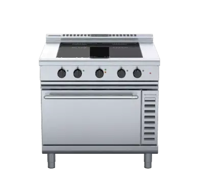 Waldorf 800 Series INL8410ECF - 900mm Induction Range Convection Oven Low Back Version