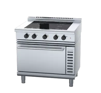 Waldorf 800 Series INL8410ECF - 900mm Induction Range Convection Oven Low Back Version