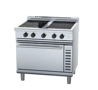Waldorf 800 Series INL8410ECR3 - 900mm Induction Range Convection Oven Low Back Version