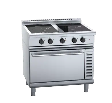 Waldorf 800 Series INL8410ECR3 - 900mm Induction Range Convection Oven Low Back Version