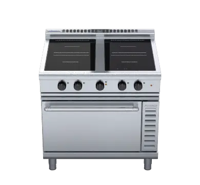 Waldorf 800 Series INL8410ECR5F - 900mm Induction Range Convection Oven Low Back Version