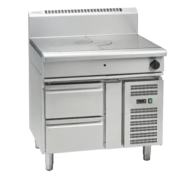 Waldorf 800 Series RN8100G-RB - 900mm Gas Target Top - Refrigerated Base