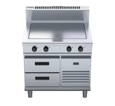 Waldorf 800 Series RN8104E-RB - 900mm Electric Solid Top - Refrigerated Base
