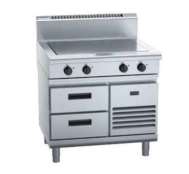 Waldorf 800 Series RN8104E-RB - 900mm Electric Solid Top - Refrigerated Base