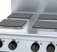 Waldorf 800 Series RN8400SE-B- 600mm Electric Cooktop Sealed Hobs - Bench Model
