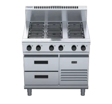 Waldorf 800 Series RN8600E-RB - 900mm Electric Cooktop Refrigerated Base