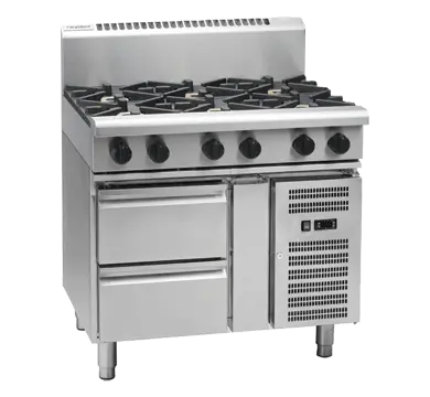 Waldorf 800 Series RN8600G-RB - 900mm Gas Cooktop Refrigerated Base