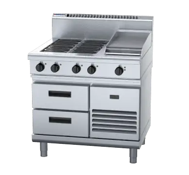 Waldorf 800 Series RN8603E-RB - 900mm Electric Cooktop Refrigerated Base