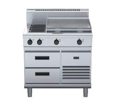 Waldorf 800 Series RN8606E-RB - 900mm Electric Cooktop Refrigerated Base