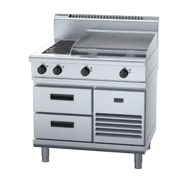 Waldorf 800 Series RN8606E-RB - 900mm Electric Cooktop Refrigerated Base