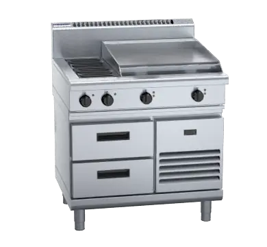 Waldorf 800 Series RN8606E-RB - 900mm Electric Cooktop Refrigerated Base
