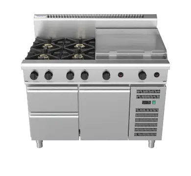 Waldorf 800 Series RN8806G-RB - 1200mm Gas Cooktop Refrigerated Base
