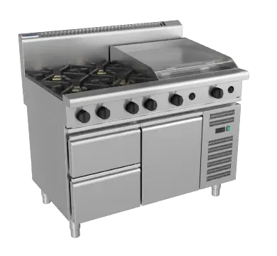 Waldorf 800 Series RN8806G-RB - 1200mm Gas Cooktop Refrigerated Base