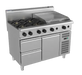 Waldorf 800 Series RN8806G-RB - 1200mm Gas Cooktop Refrigerated Base