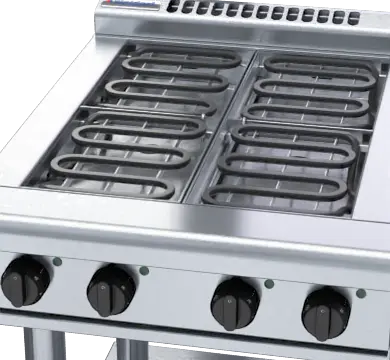 Waldorf 800 Series RNL8400E-LS - 600mm Electric Cooktop Low Back Version Leg Stand