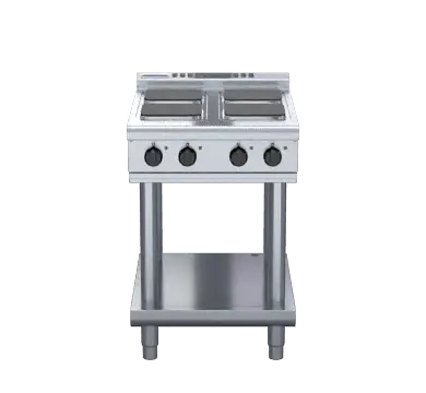 Waldorf 800 Series RNL8400SE-LS- 600mm Electric Cooktop Sealed Hobs Low Back Version - Leg Stand