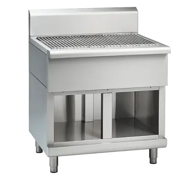 Waldorf 800 Series SF8900-CB - 900mm Solid Fuel Grill - 215mm Splashback Version - Cabinet Base