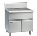 Waldorf 800 Series SF8900-CD - 900mm Solid Fuel Grill - 215mm Splashback Version - Cabinet Base with Doors