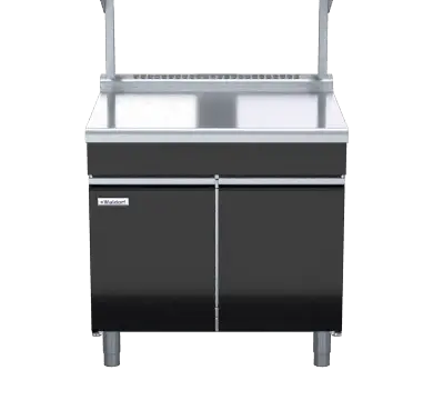Waldorf Bold BTLB8900S-CD - 900mm Bench Top With Salamander Support Low Back Version - Cabinet Base