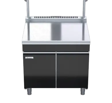 Waldorf Bold BTLB8900S-CD - 900mm Bench Top With Salamander Support Low Back Version - Cabinet Base