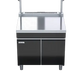 Waldorf Bold BTLB8900S-CD - 900mm Bench Top With Salamander Support Low Back Version - Cabinet Base