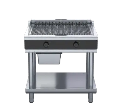 Waldorf Bold CHLB8900ED-LS - 900mm Electric Chargrill Low Back Version - Leg Stand