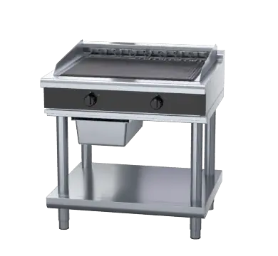 Waldorf Bold CHLB8900ED-LS - 900mm Electric Chargrill Low Back Version - Leg Stand