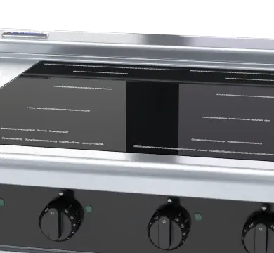 Waldorf Bold INLB8400F-B - 900mm Electric Induction Cooktop Low Back Version - Bench Model