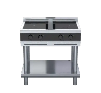 Waldorf Bold INLB8400R3-LS - 900mm Electric Induction Cooktop Low Back Version - Leg Stand