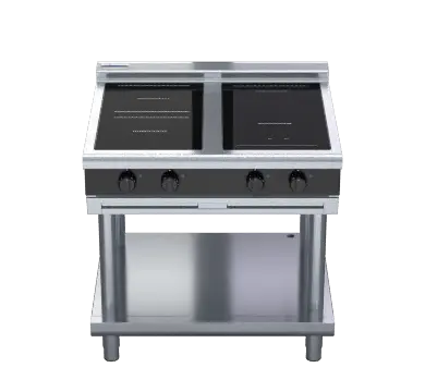 Waldorf Bold INLB8400R3F-LS - 900mm Electric Induction Cooktop Low Back Version - Leg Stand