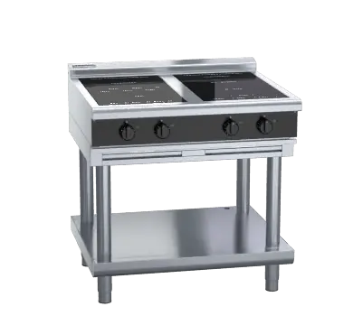 Waldorf Bold INLB8400R3F-LS - 900mm Electric Induction Cooktop Low Back Version - Leg Stand
