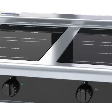 Waldorf Bold INLB8400R5-B - 900mm Electric Induction Cooktop Low Back Version - Bench Model