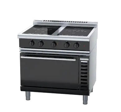 Waldorf Bold INLB8410ECR5F - 900mm Induction Range Convection Oven Low Back Version