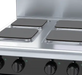 Waldorf Bold RNB8400SE-CD - 600mm Electric Cooktop Sealed Hobs - Cabinet Base