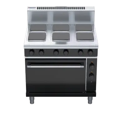 Waldorf Bold RNB8610SEC - 900mm Electric Sealed Hobs Range Convection Oven
