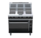 Waldorf Bold RNB8610SEC - 900mm Electric Sealed Hobs Range Convection Oven