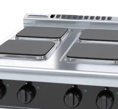 Waldorf Bold RNLB8400SE-B - 600mm Electric Cooktop Sealed Hobs Low Back Version - Bench Model