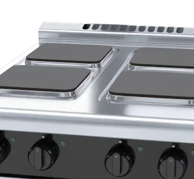 Waldorf Bold RNLB8400SE-CD - 600mm Electric Cooktop Sealed Hobs Low Back Version - Cabinet Base