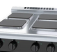Waldorf Bold RNLB8400SE-CD - 600mm Electric Cooktop Sealed Hobs Low Back Version - Cabinet Base