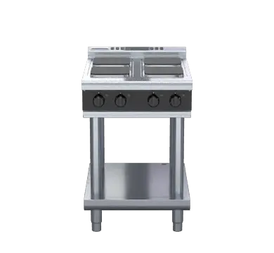 Waldorf Bold RNLB8400SE-LS - 600mm Electric Cooktop Sealed Hobs Low Back Version - Leg Stand