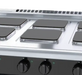 Waldorf Bold RNLB8600SE-CD - 900mm Electric Cooktop Sealed Hobs Low Back Version - Cabinet Base