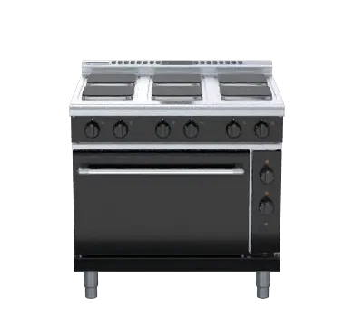 Waldorf Bold RNLB8610SEC - 900mm Electric Sealed Hobs Range Convection Oven Low Back Version