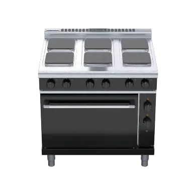 Waldorf Bold RNLB8610SEC - 900mm Electric Sealed Hobs Range Convection Oven Low Back Version