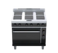 Waldorf Bold RNLB8610SEC - 900mm Electric Sealed Hobs Range Convection Oven Low Back Version