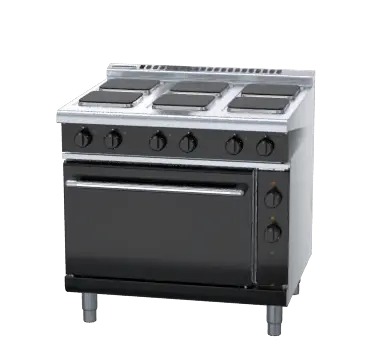 Waldorf Bold RNLB8610SEC - 900mm Electric Sealed Hobs Range Convection Oven Low Back Version