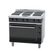 Waldorf Bold RNLB8610SEC - 900mm Electric Sealed Hobs Range Convection Oven Low Back Version