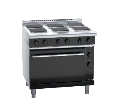 Waldorf Bold RNLB8610SEC - 900mm Electric Sealed Hobs Range Convection Oven Low Back Version