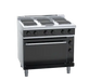 Waldorf Bold RNLB8610SEC - 900mm Electric Sealed Hobs Range Convection Oven Low Back Version
