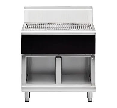 Waldorf Bold SFB8900-CB - 900mm Solid Fuel Grill - 215mm Splashback Version - Cabinet Base